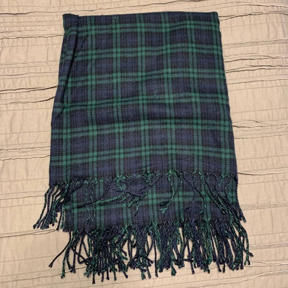 J. Crew Plaid Throw Blanket